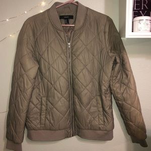 Forever 21 Brown Puffy Jacket